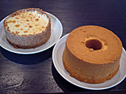 ロックフォールのチーズケーキとシフォン